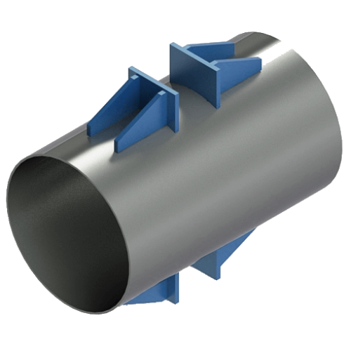 Опора неподвижная лобовая двухупорная усиленная Т6.29 820х9х300х1080х400 мм Серия 4.903-10 Выпуск 4