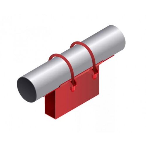 Опора неподвижная приварная корпусная для тепловых сетей исп. А22 / АС22 09Г2С 820х300х340х150 мм ОСТ 36-146-88 21,3 кг