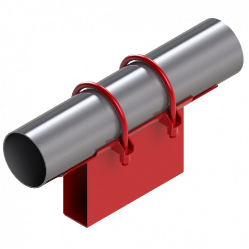 Опора неподвижная хомутовая корпусная для тепловых сетей исп. А11 / АС11 09Г2С 89х50х170х100 мм ОСТ 36-146-88 2,2 кг