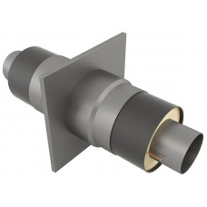 Опора неподвижная щитовая в оцинкованной ППУ изоляции для тепловых сетей 17Г1С 32х140х255х2000 мм ГОСТ 30732-2006 19 кг