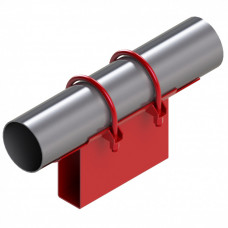 Опора неподвижная хомутовая корпусная для тепловых сетей исп. А13 / АС13 ВСт3 219х200х680х109 мм ОСТ 36-146-88 21,7 кг