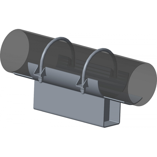 Опора неподвижная хомутовая с корпусом для тепловых сетей ТС-670.00.00 159х90х340х100 мм Серия 5.903-13 выпуск 7-95 10,9 кг