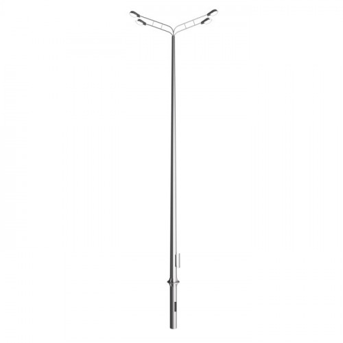 Опора освещения силовая граненая фланцевая круглая СФГ-400(90)-8,0-02-ц Ст3сп5 90х207х8 мм