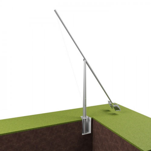 Опора освещения складывающаяся граненая фланцевая круглая МТ-20Ф Ст3сп5 88х330х20 мм в Казани

